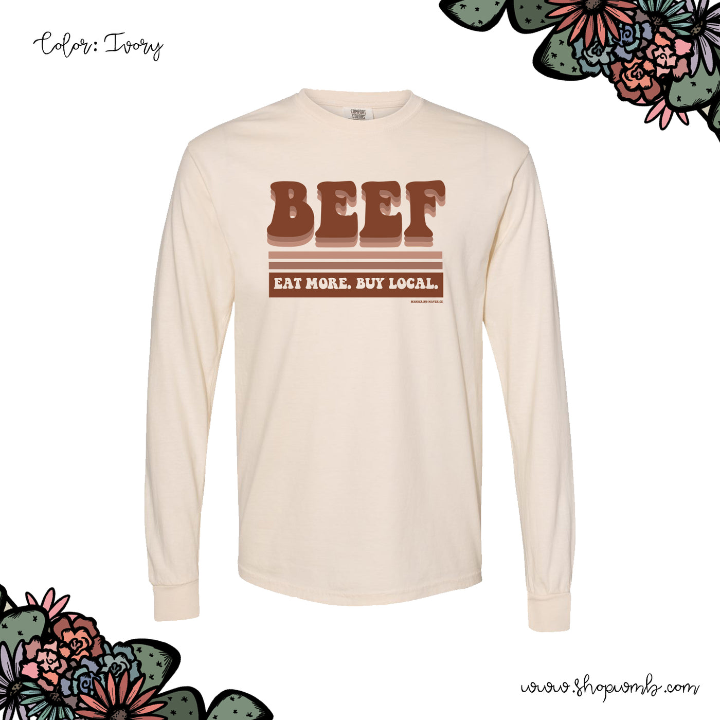 Retro Beef LONG SLEEVE T-Shirt (S-3XL) - Multiple Colors!