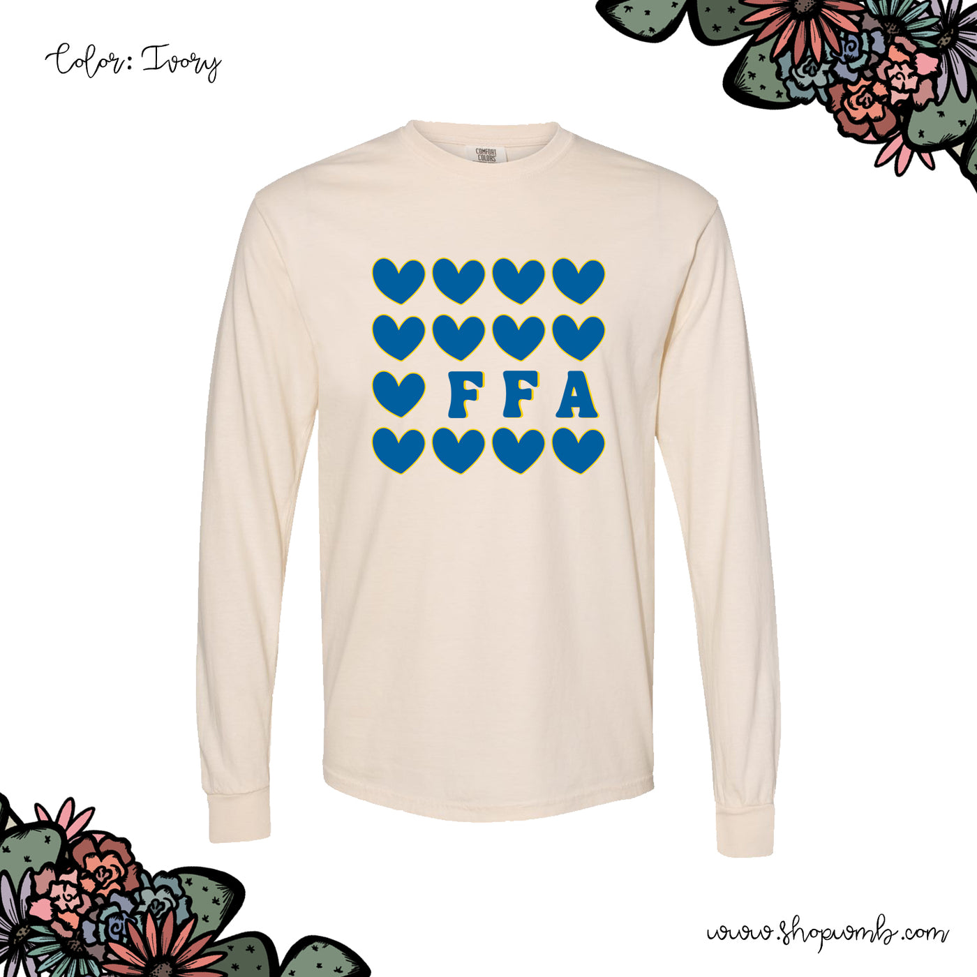 FFA hearts LONG SLEEVE T-Shirt (S-3XL) - Multiple Colors!