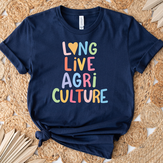 Long Live Agriculture Colorful – Bella Canvas T-Shirt