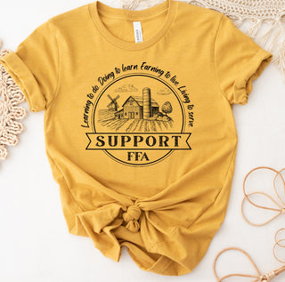 Support FFA Barn Sketch– Bella Canvas T-Shirt