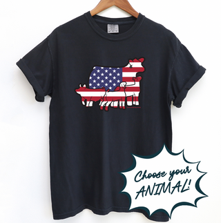 Patriotic Animal - Choose Your Species – Comfort Colors T-Shirt