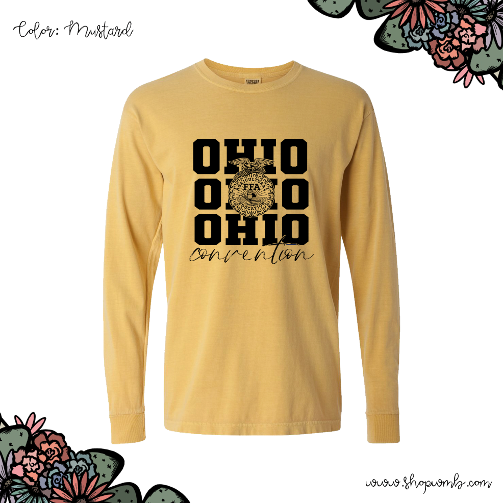 Black Emblem Ohio FFA Convention LONG SLEEVE T-Shirt (S-3XL) - Multiple Colors!