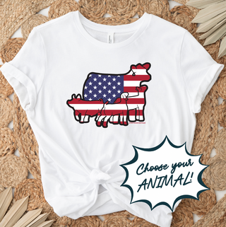Patriotic Animals - PICK YOUR SPECIES – Bella Canvas T-Shirt