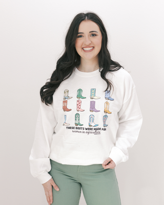 These boots were made for women in agriculture