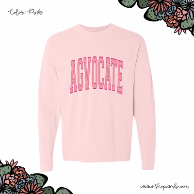 Big Varsity Agvocate Pink LONG SLEEVE T-Shirt (S-3XL) - Multiple Colors!