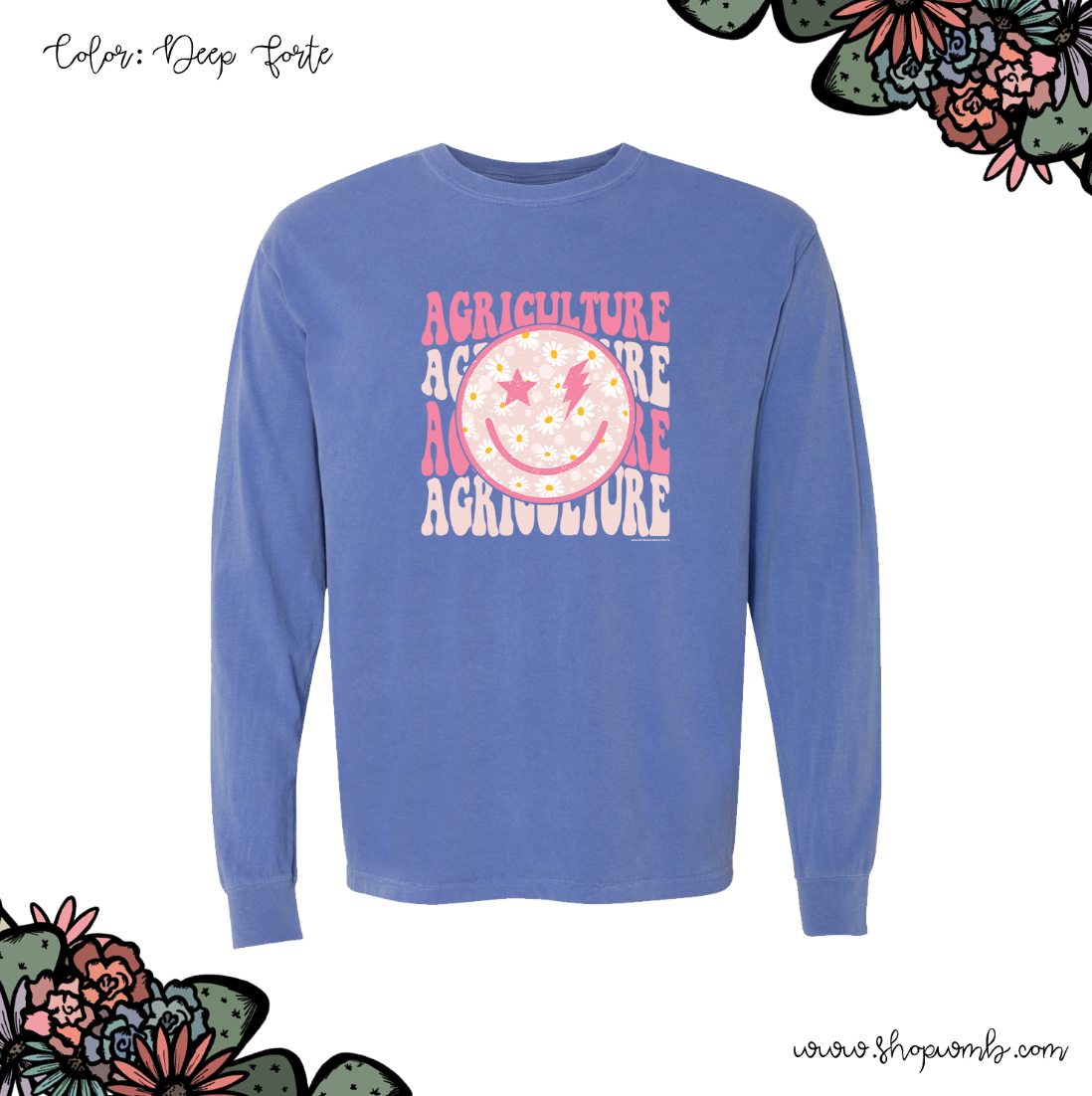 Groovy Smile Agriculture LONG SLEEVE T-Shirt (S-3XL) - Multiple Colors!