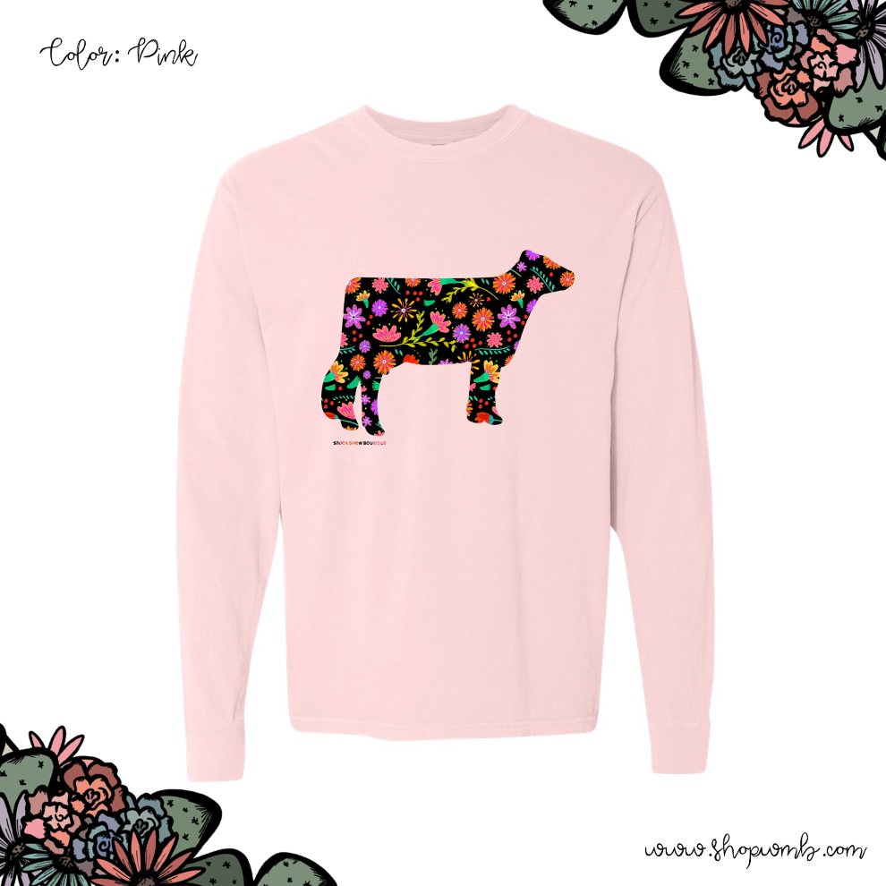 Fiesta Dairy Cow LONG SLEEVE T-Shirt (S-3XL) - Multiple Colors!