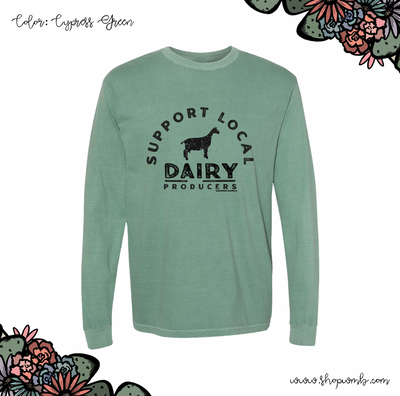 Support Local Dairy Goat Producers LONG SLEEVE T-Shirt (S-3XL) - Multiple Colors!