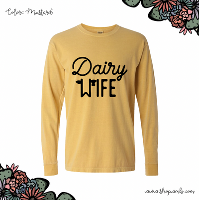 Dairy Wife LONG SLEEVE T-Shirt (S-3XL) - Multiple Colors!
