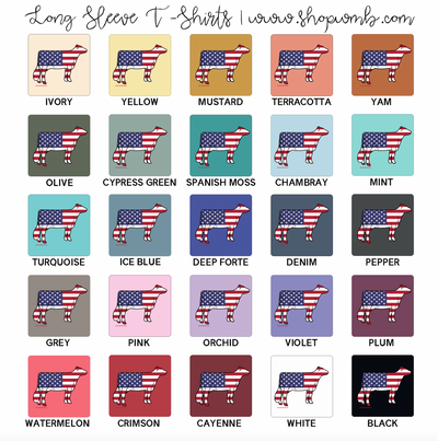 Patriotic Dairy LONG SLEEVE T-Shirt (S-3XL) - Multiple Colors!