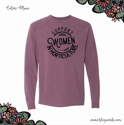 Support Women In Horticulture LONG SLEEVE T-Shirt (S-3XL) - Multiple Colors!