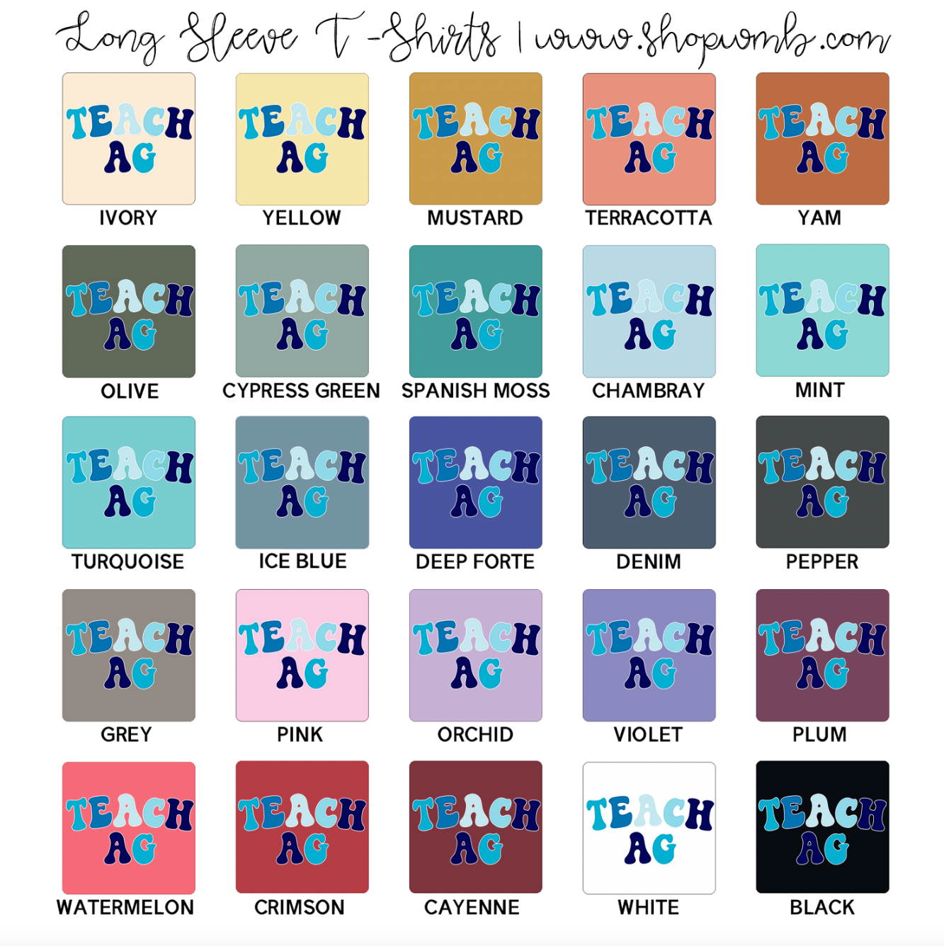 Ocean Teach Ag LONG SLEEVE T-Shirt (S-3XL) - Multiple Colors!