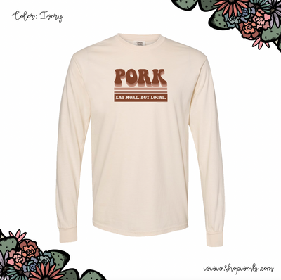 Retro Pork LONG SLEEVE T-Shirt (S-3XL) - Multiple Colors!