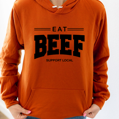 Eat Beef Support Local Hoodie (S-3XL) Unisex - Multiple Colors!