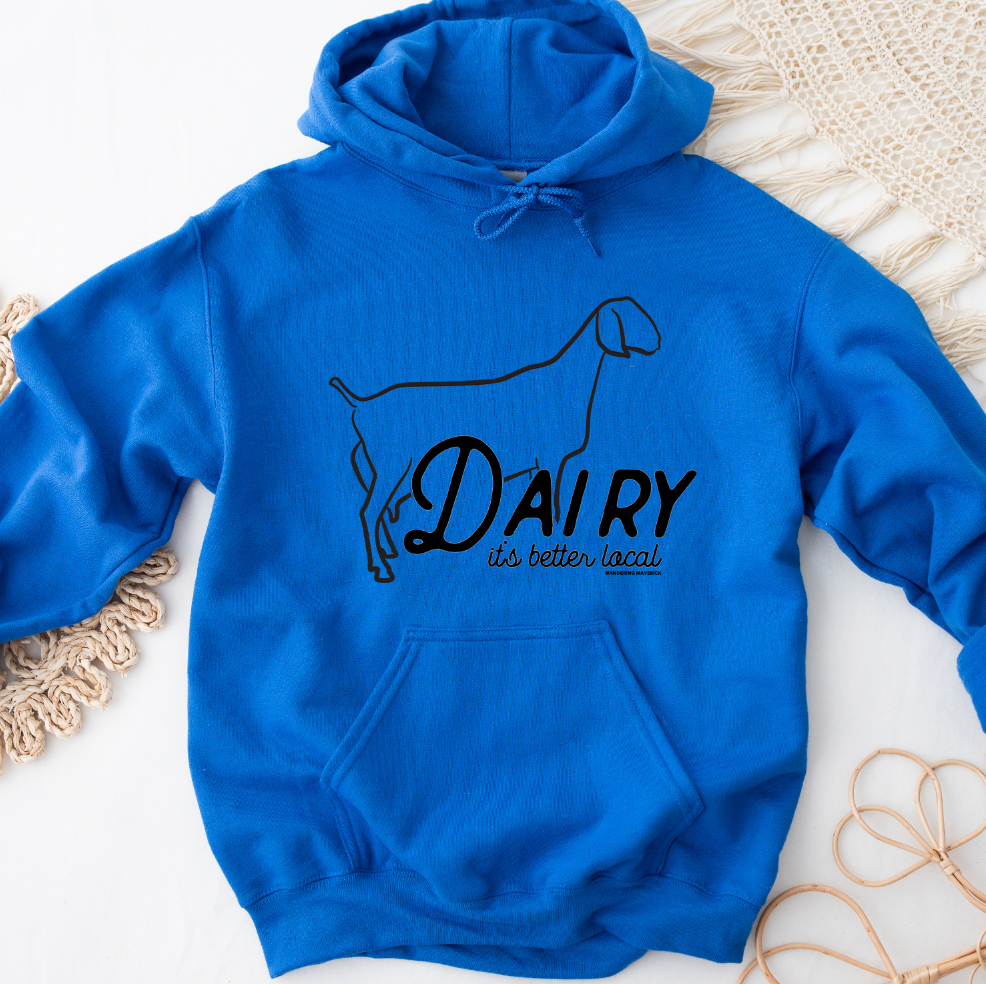 Dairy Goat It's Better Local Hoodie (S-3XL) Unisex - Multiple Colors!