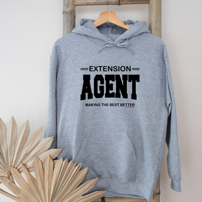 Extension Agent Making The Best Better BLACK INK Hoodie (S-3XL) Unisex - Multiple Colors!