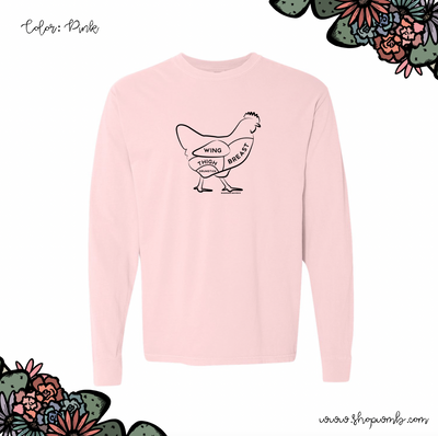 Chicken Cuts LONG SLEEVE T-Shirt (S-3XL) - Multiple Colors!