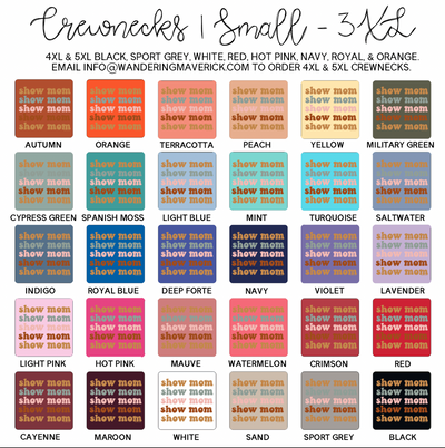 Groovy Show Mom Crewneck (S-3XL) - Multiple Colors!