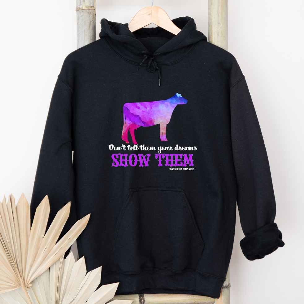 Show Them Dairy Cow Hoodie (S-3XL) Unisex - Multiple Colors!