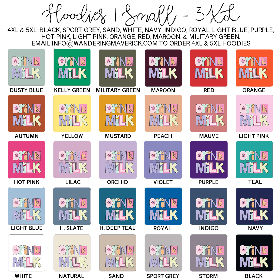 Pastel Drink Milk Hoodie (S-3XL) Unisex - Multiple Colors!