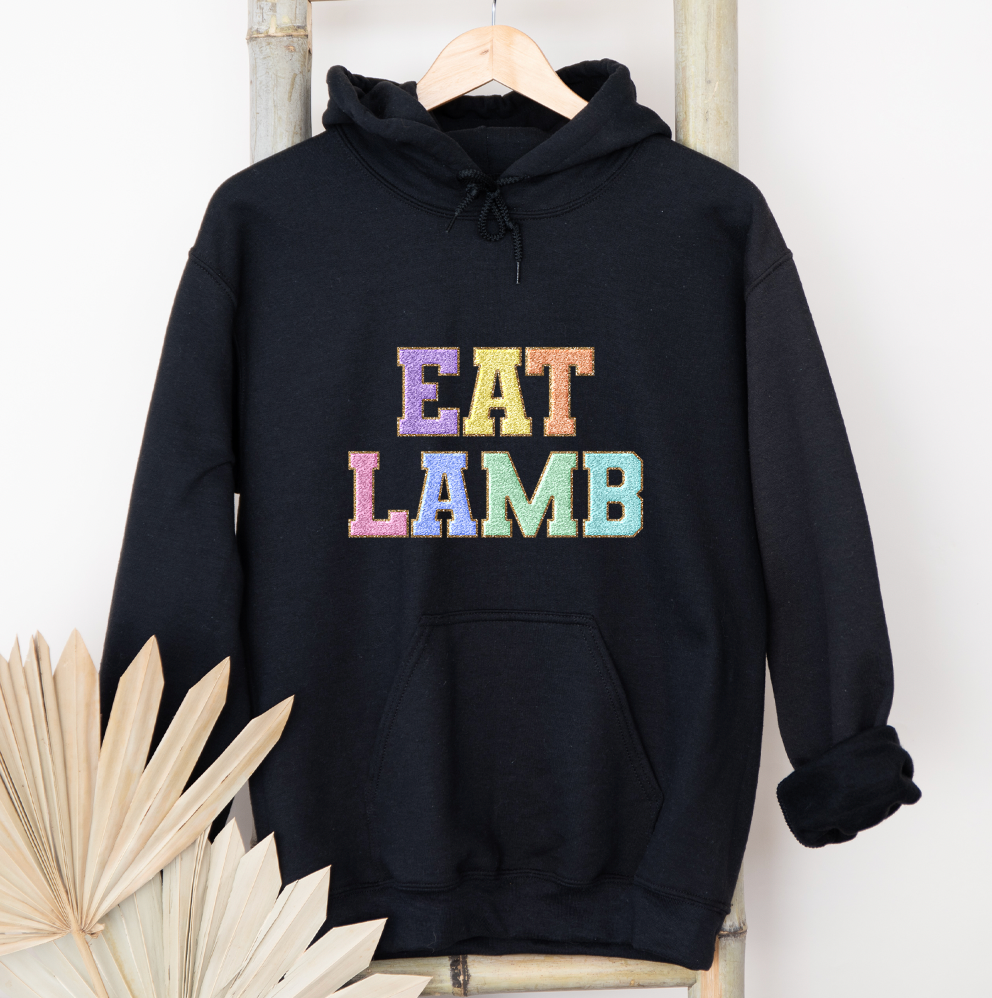 Faux Chenille Eat Lamb Hoodie (S-3XL) Unisex - Multiple Colors!
