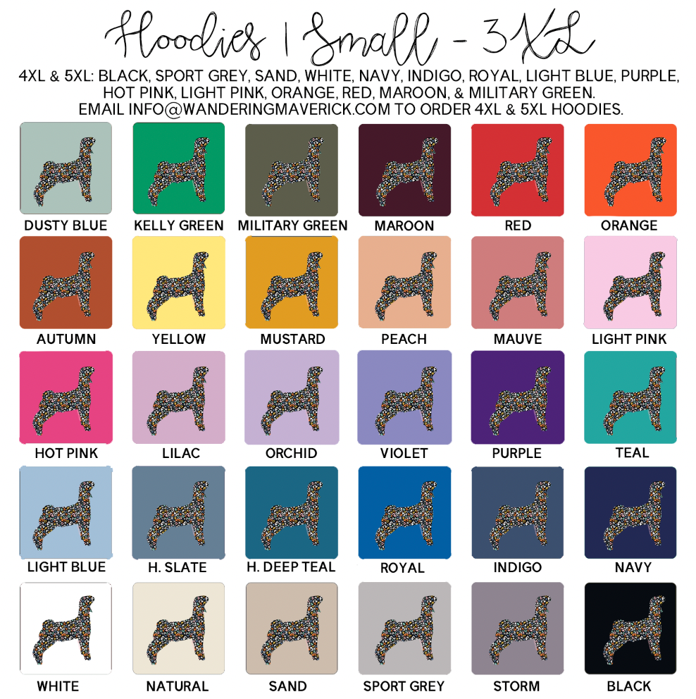 Colorful Cheetah Goat Hoodie (S-3XL) Unisex - Multiple Colors!