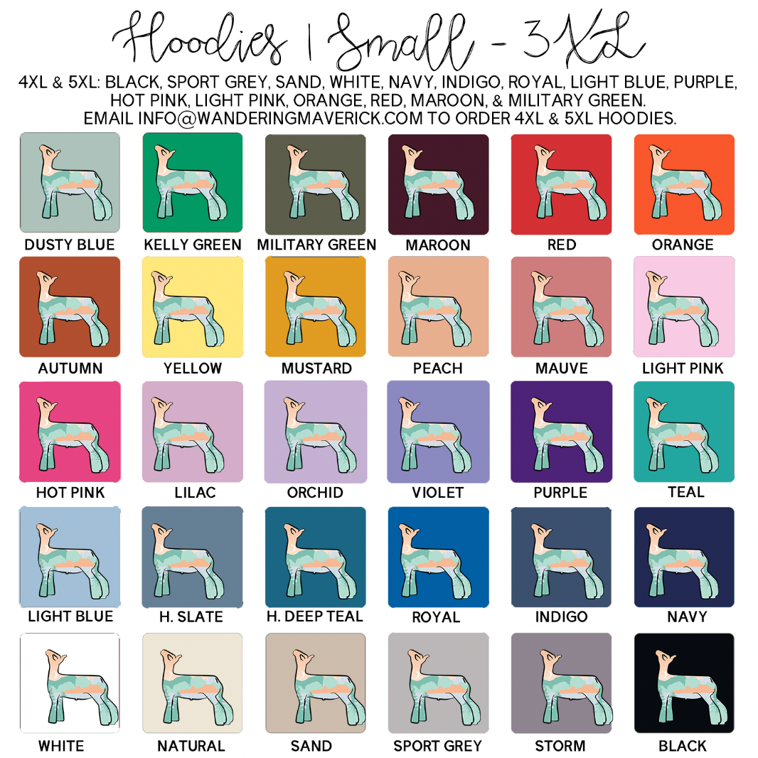 Mountain Lamb Hoodie (S-3XL) Unisex - Multiple Colors!