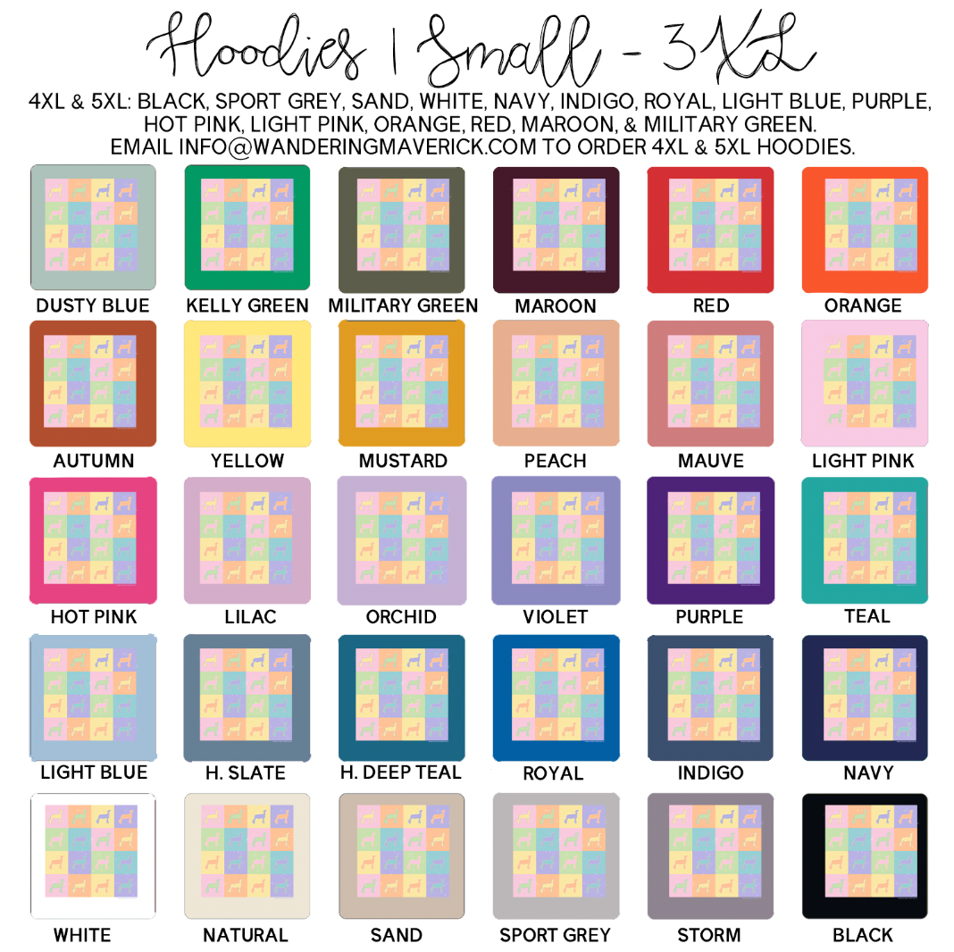 Pastel Checker Lamb Hoodie (S-3XL) Unisex - Multiple Colors!