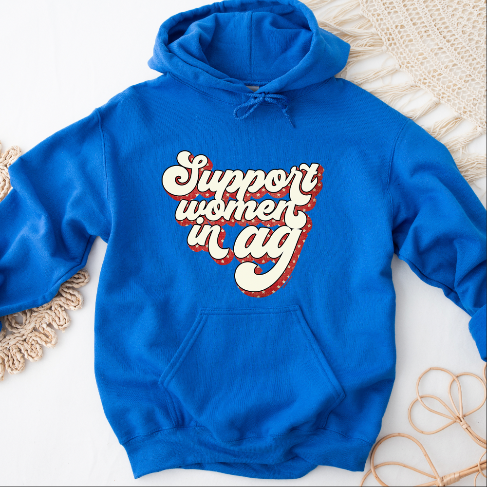 Patriotic Support Women In Ag Hoodie (S-3XL) Unisex - Multiple Colors!