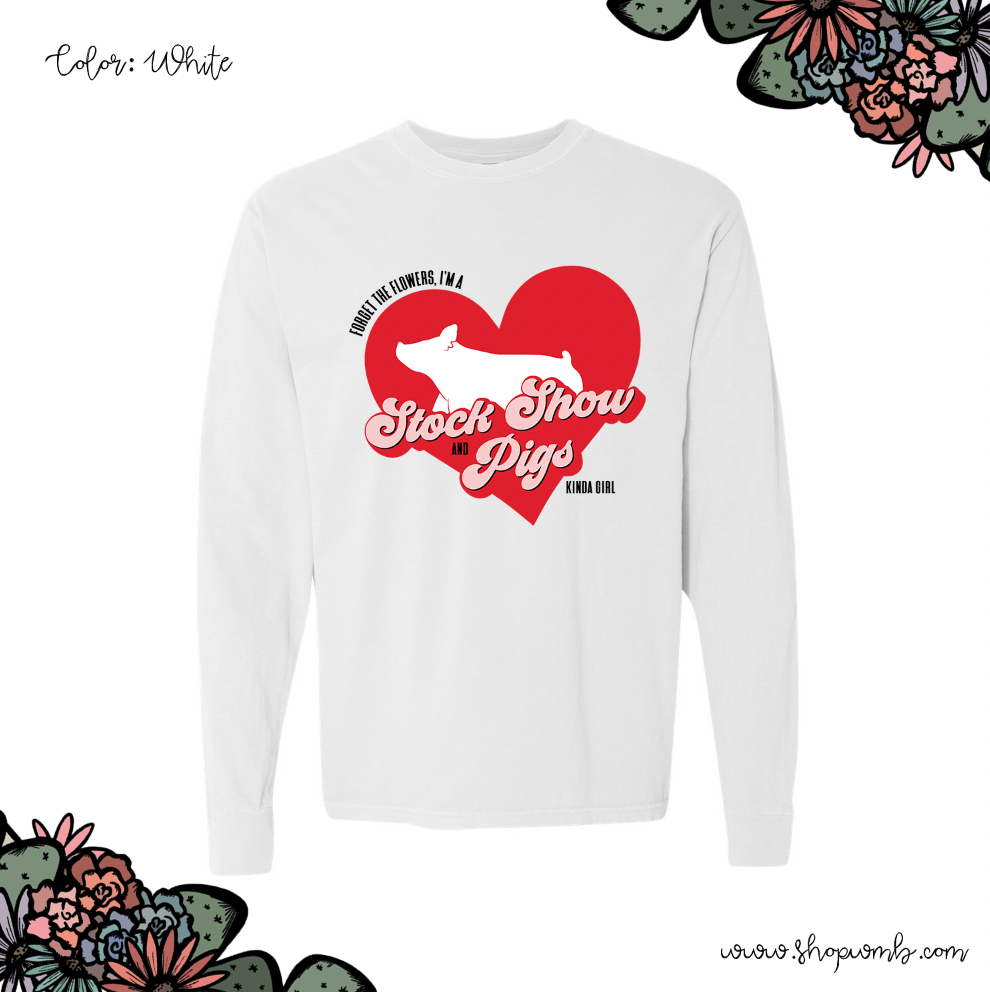 Forget The Flowers PIG LONG SLEEVE T-Shirt (S-3XL) - Multiple Colors!