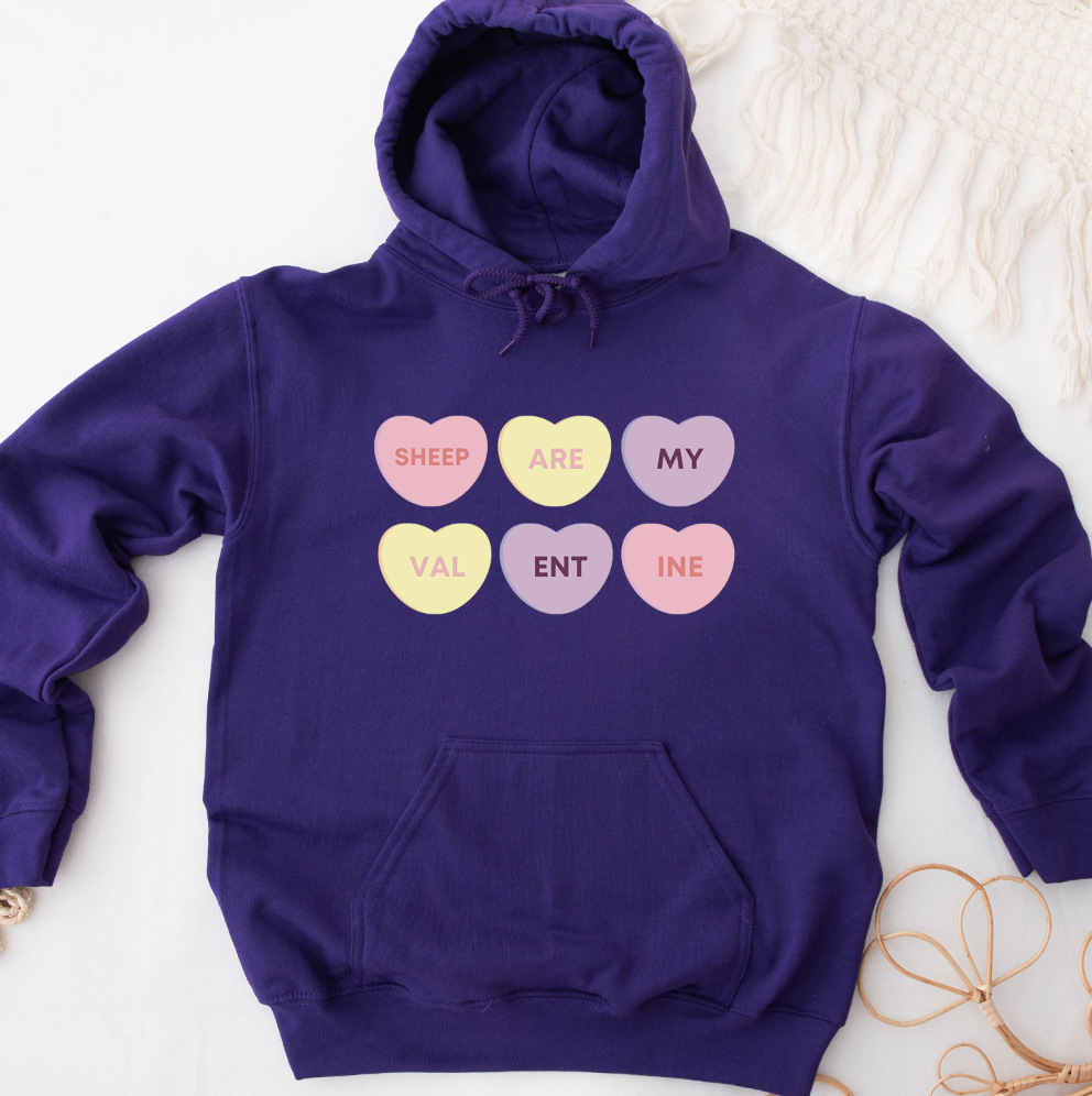 Sheep Are My Valentine Hoodie (S-3XL) Unisex - Multiple Colors!