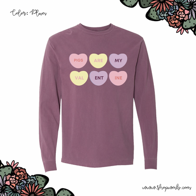 Pigs Are My Valentine LONG SLEEVE T-Shirt (S-3XL) - Multiple Colors!