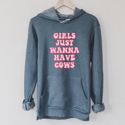 Girls Just Wanna Have Cows Hoodie (S-3XL) Unisex - Multiple Colors!