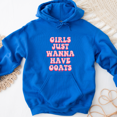 Girls Just Wanna Have Goats Hoodie (S-3XL) Unisex - Multiple Colors!