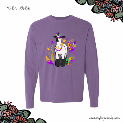 Lamb Mardi Gras LONG SLEEVE T-Shirt (S-3XL) - Multiple Colors!