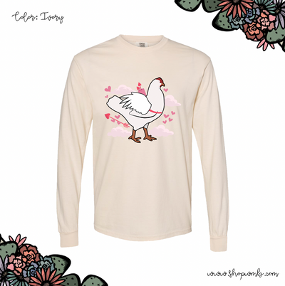 Cupid Chicken LONG SLEEVE T-Shirt (S-3XL) - Multiple Colors!