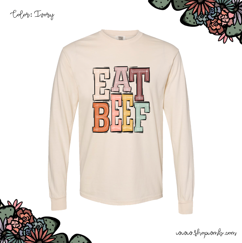 Boho Eat Beef LONG SLEEVE T-Shirt (S-3XL) - Multiple Colors!