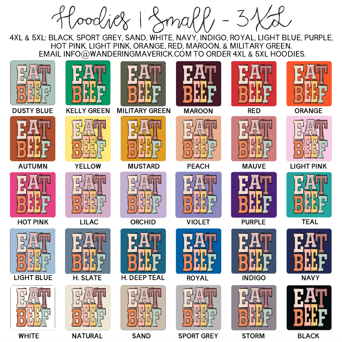Boho Eat Beef Hoodie (S-3XL) Unisex - Multiple Colors!