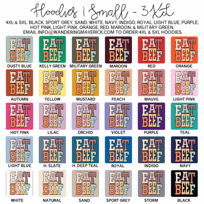 Boho Eat Beef Hoodie (S-3XL) Unisex - Multiple Colors!