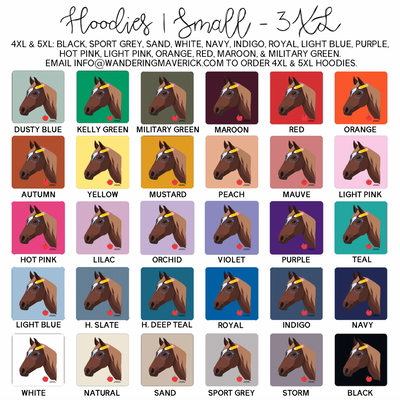 Nerdy Horse Hoodie (S-3XL) Unisex - Multiple Colors!