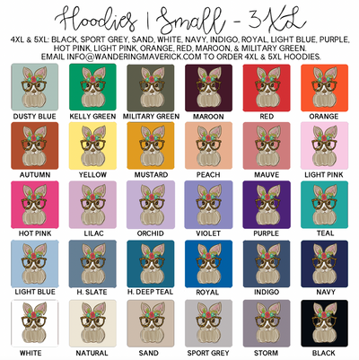 Nerdy Rabbit Hoodie (S-3XL) Unisex - Multiple Colors!
