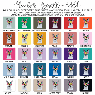 Rabbit Flower Hoodie (S-3XL) Unisex - Multiple Colors!