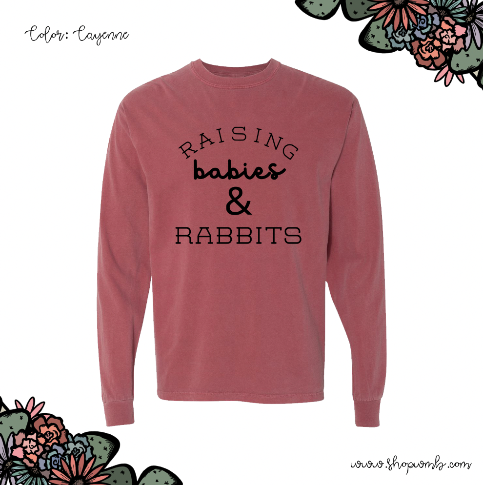 Raising Babies & Rabbits LONG SLEEVE T-Shirt (S-3XL) - Multiple Colors!