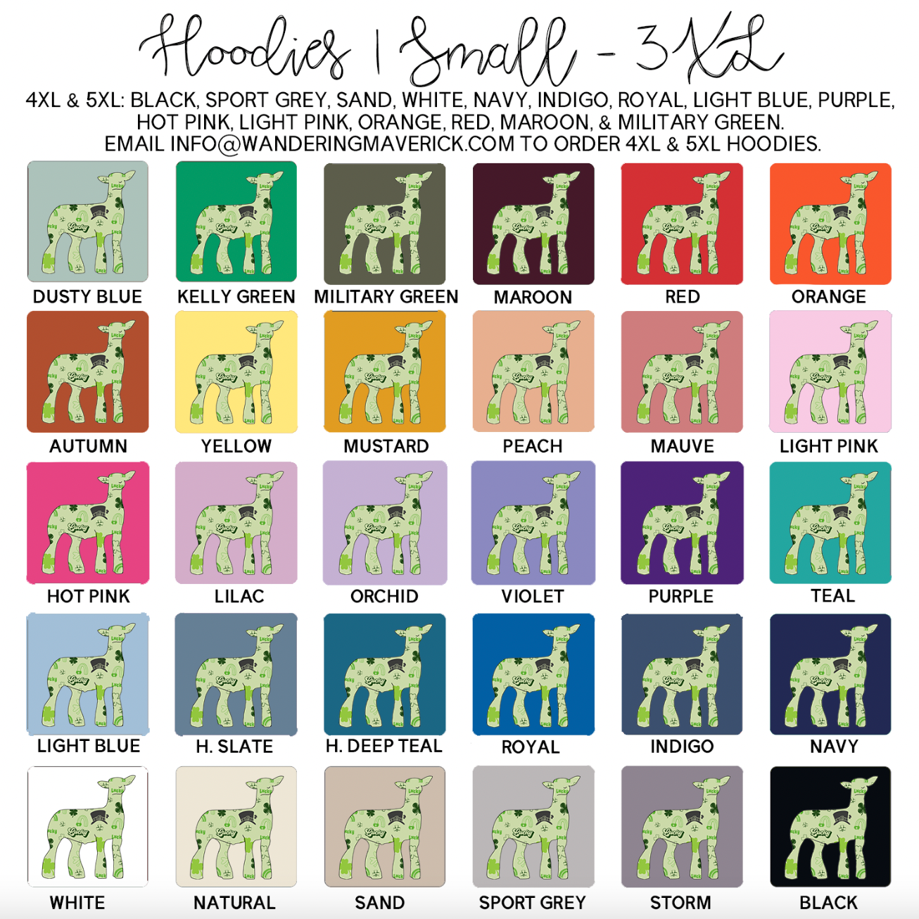 Saint Patrick Lamb Hoodie (S-3XL) Unisex - Multiple Colors!