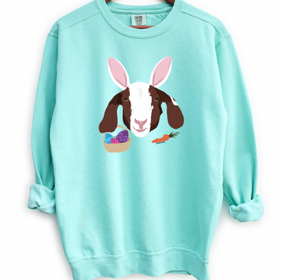 Hoppy Easter Goat Crewneck (S-3XL) - Multiple Colors!