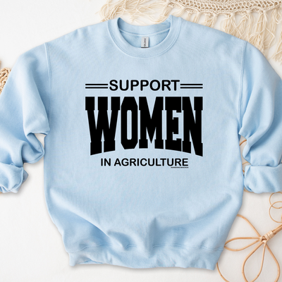 Support Women In Agriculture Black Ink Crewneck (S-3XL) - Multiple Colors!