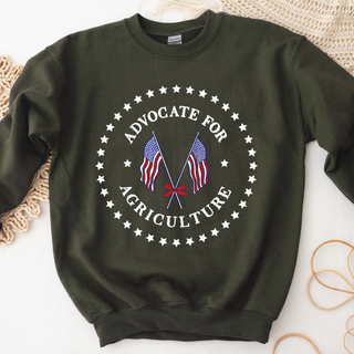 Patriotic Circle Advocate for Ag– Crewneck