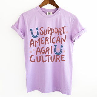 Support American Agriculture Horseshoe– Comfort Colors T-Shirt
