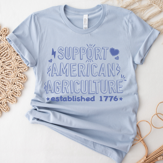 Support American Agriculture Sketch– Bella Canvas T-Shirt