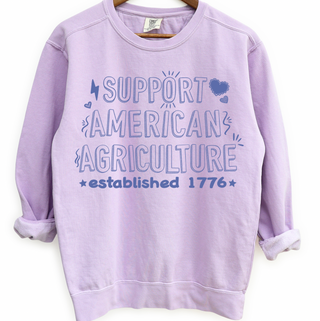 Support American Agriculture Sketch– Crewneck